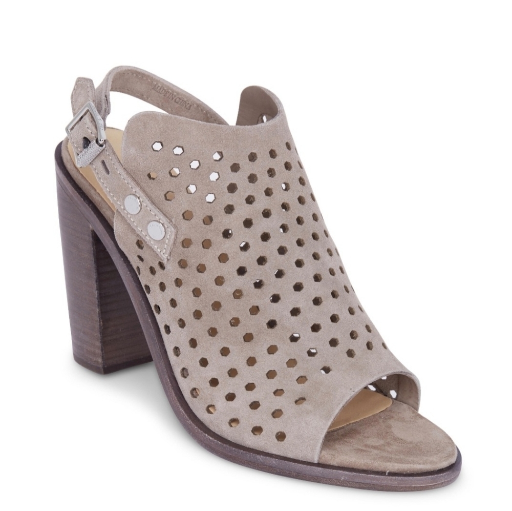 Rag and Bone Wyatt Gray Perforated Block Heels - Picture 15 of 16